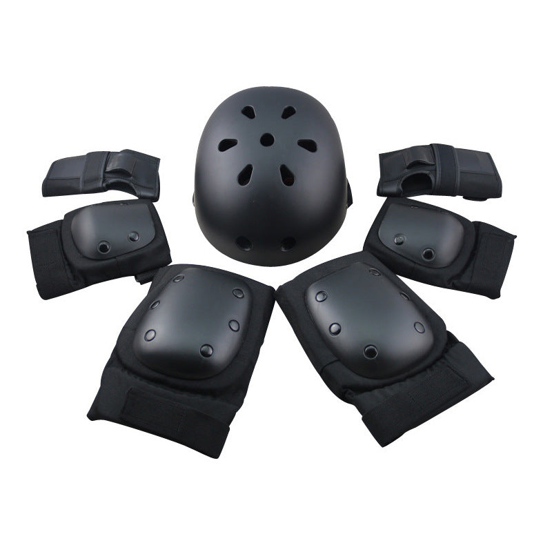 Ski Wheel Skateboard Protective Gear Set Helmet