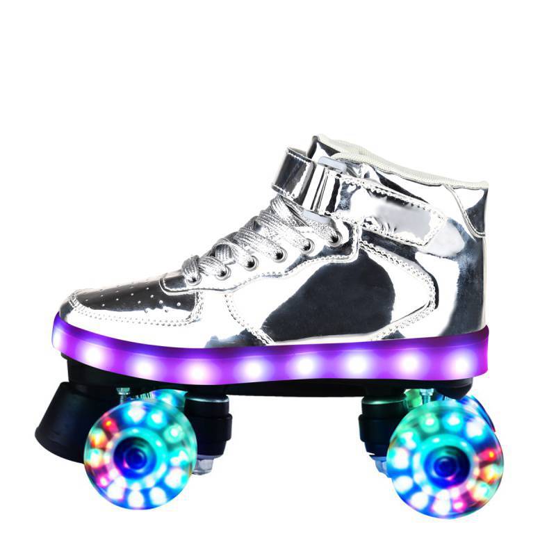 Four-wheel Skating Flashing Roller Skates