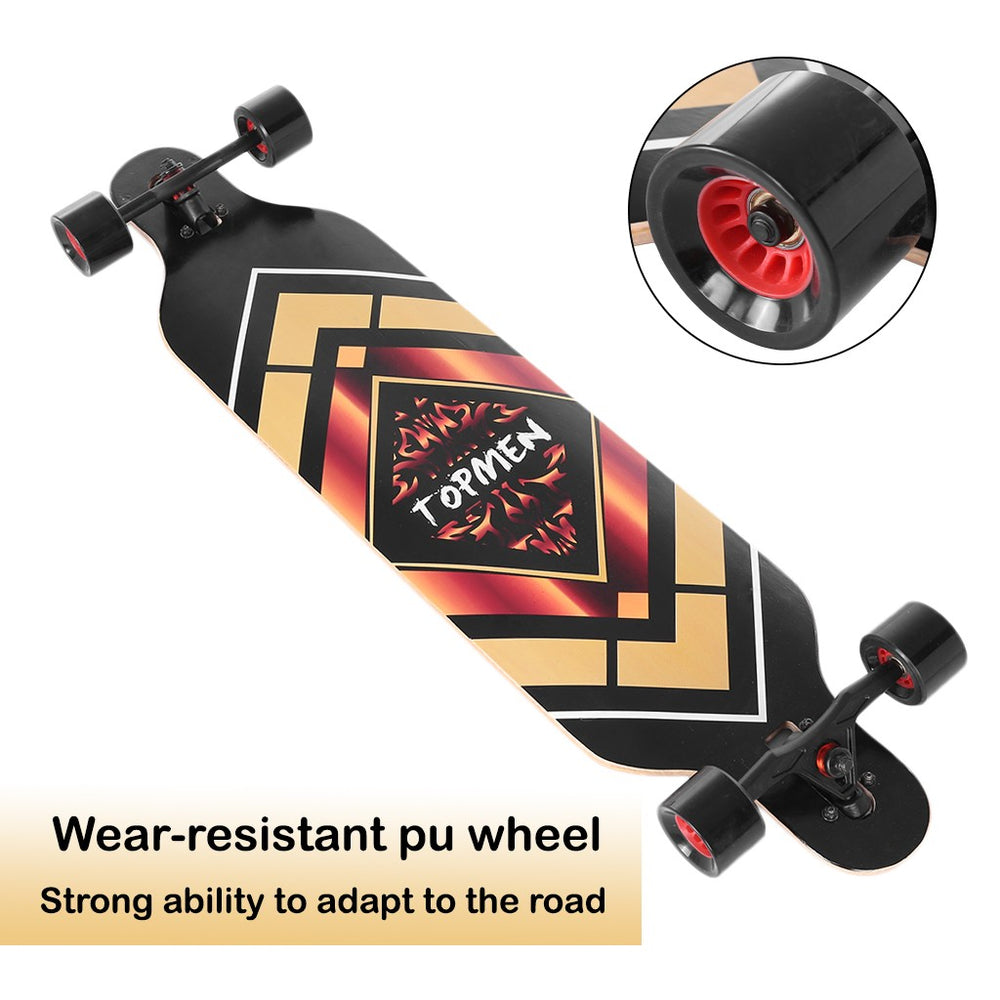 Complete Skateboard Cruiser For Cruising, Carving, Free-Style And Downhill