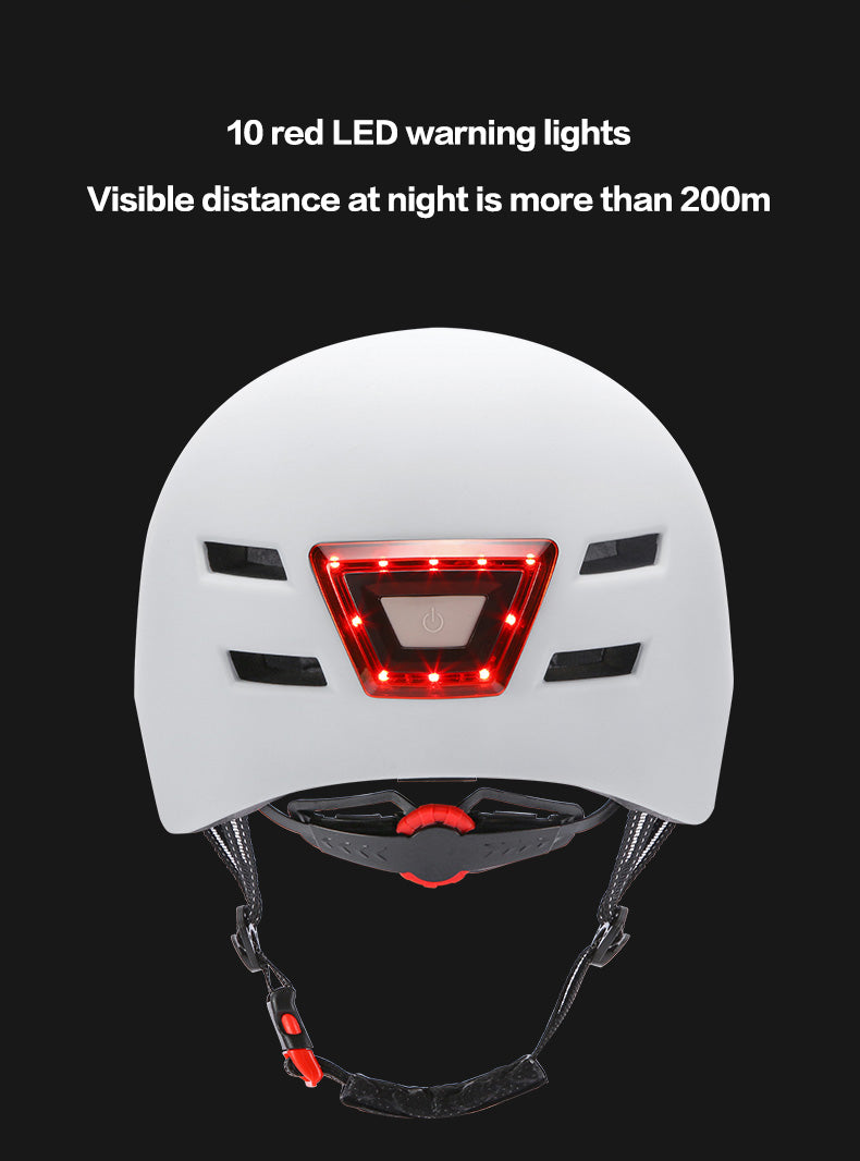 Skateboard Cycling Electric Vehicle Lighting Warning Smart Light Safety Sports Helmet