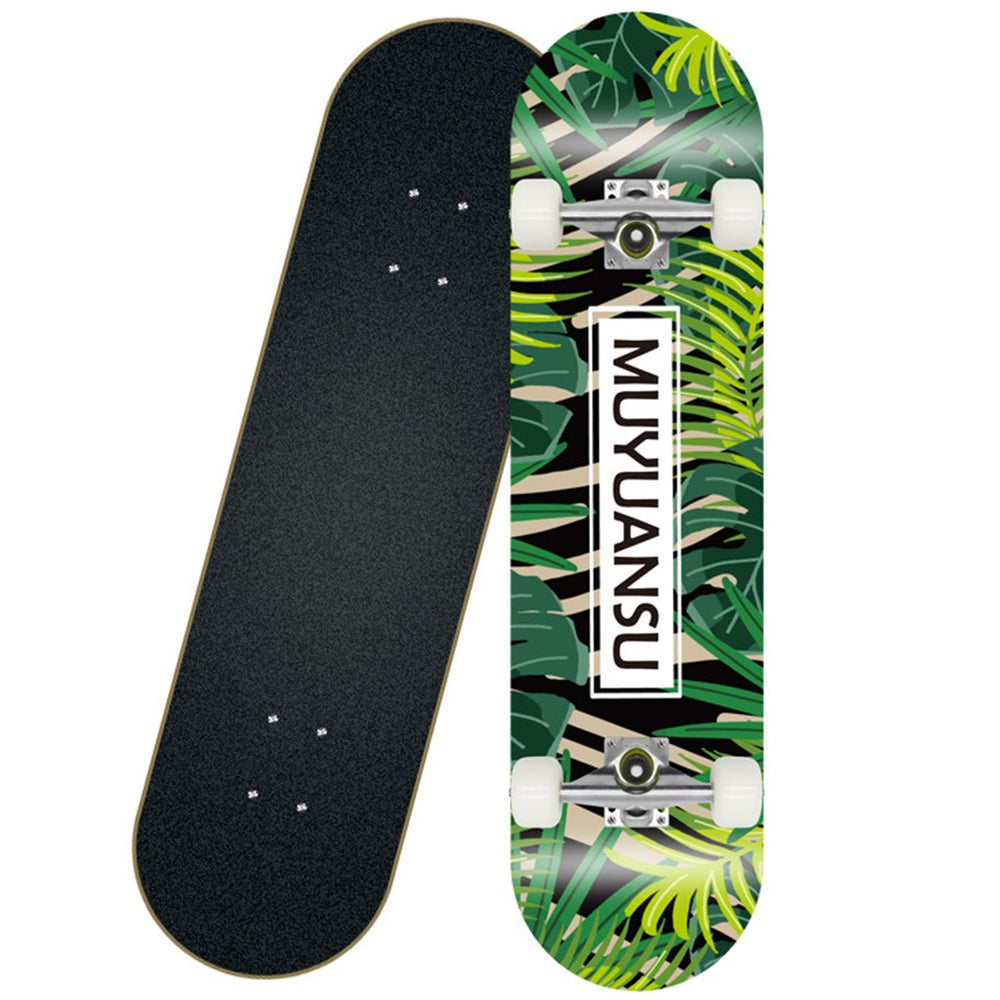 MuYuanSu Skateboard Top Stained Green 31.4in Skateboards, Ready To Ride New