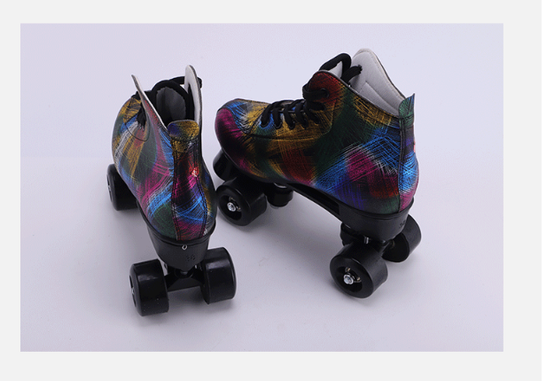 Symphony Feather Double Row Skates Adult Roller Skates Four Roller Skating Flash Skates