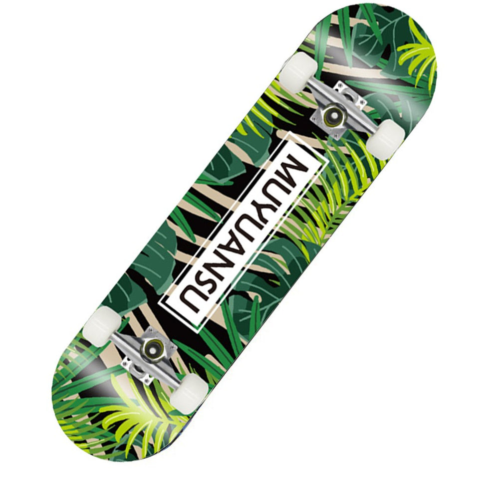 MuYuanSu Skateboard Top Stained Green 31.4in Skateboards, Ready To Ride New